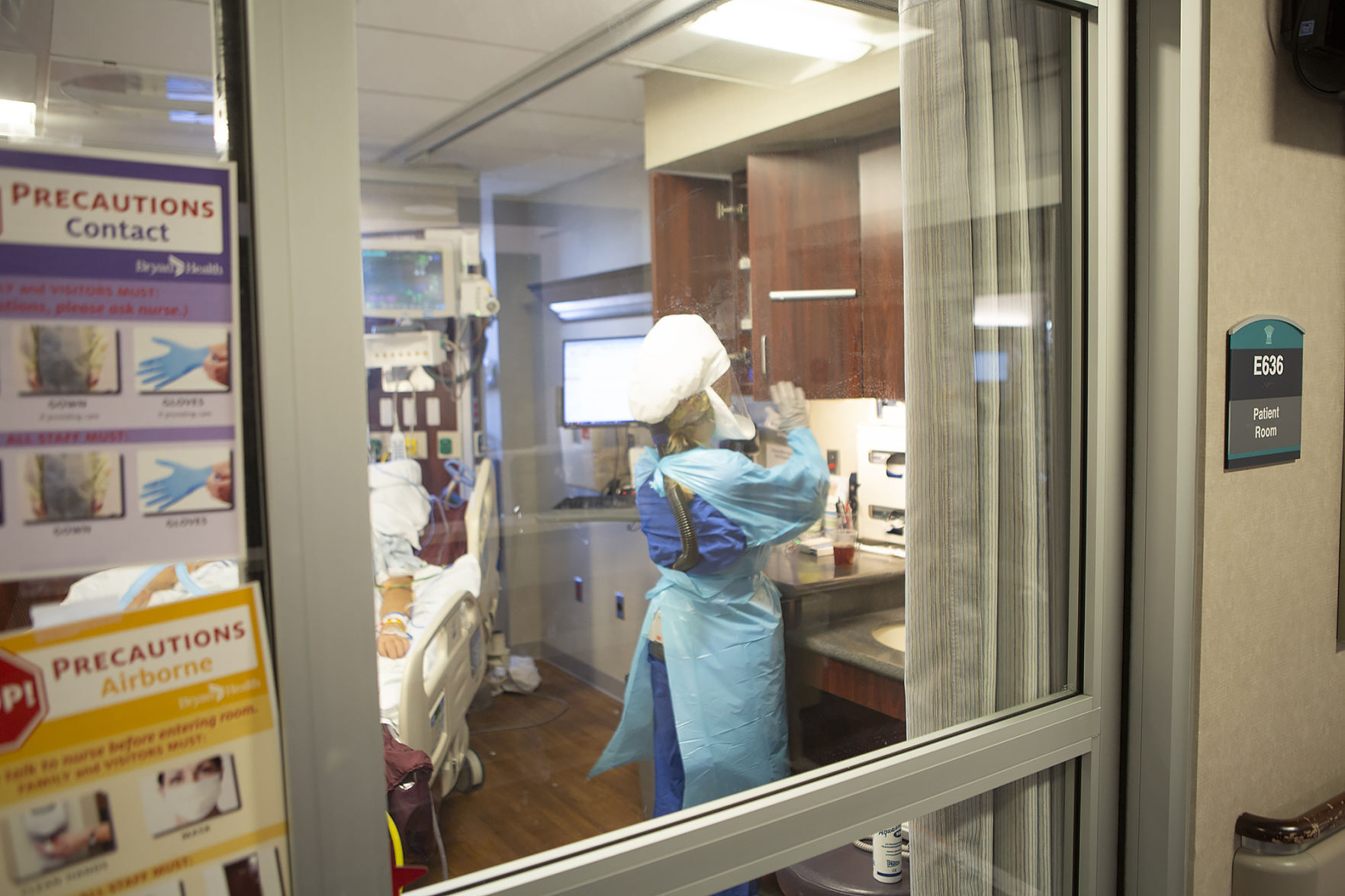 COVID-19 unit at Bryan Health